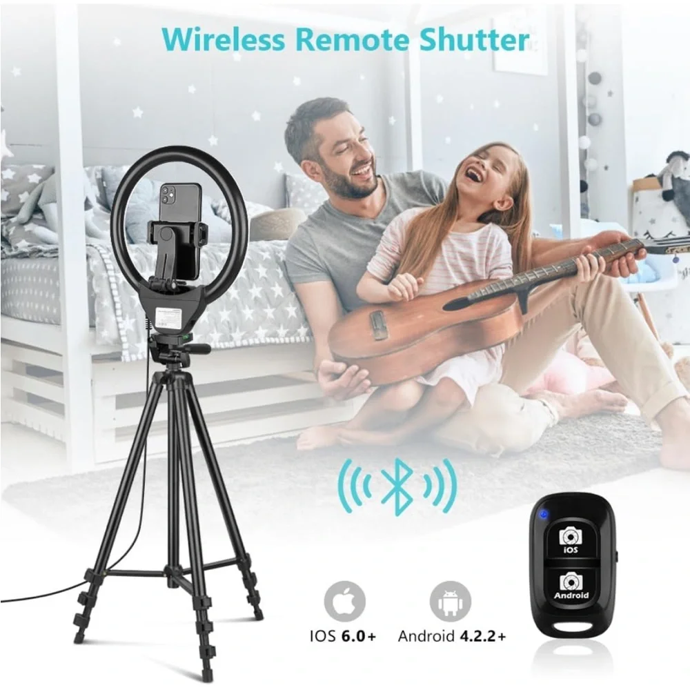 NEW Sensyne 10” Ring Light with 50” extendable tripod